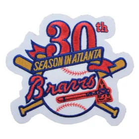 Atlanta Braves 30th Season Baseball Patch