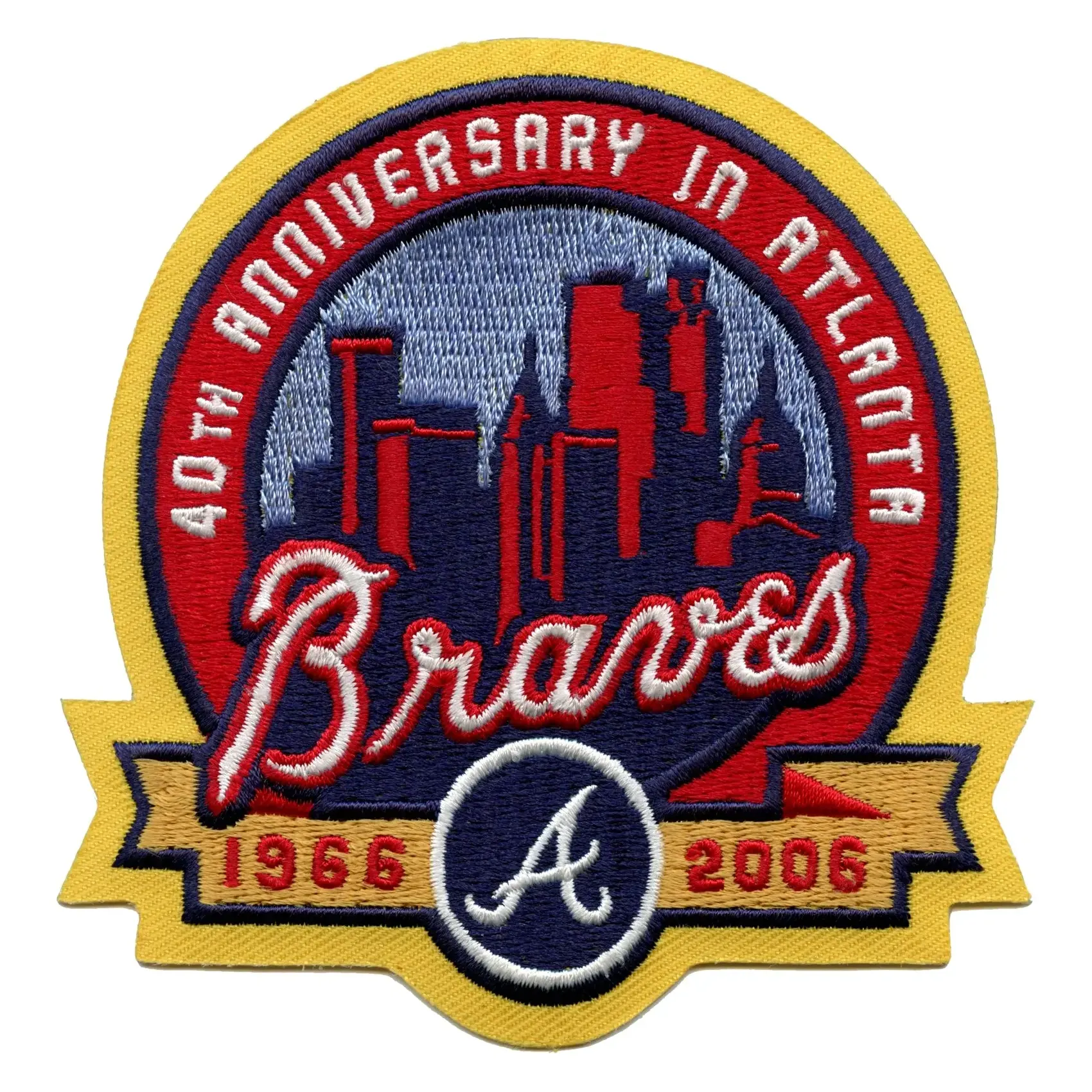 Atlanta Braves 40th Anniversary Patch 1 Atlanta Braves 40th Anniversary Patch
