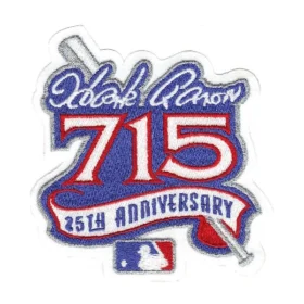 Atlanta Braves Hank Aaron 715 Home Run 25th Anniversary Patch
