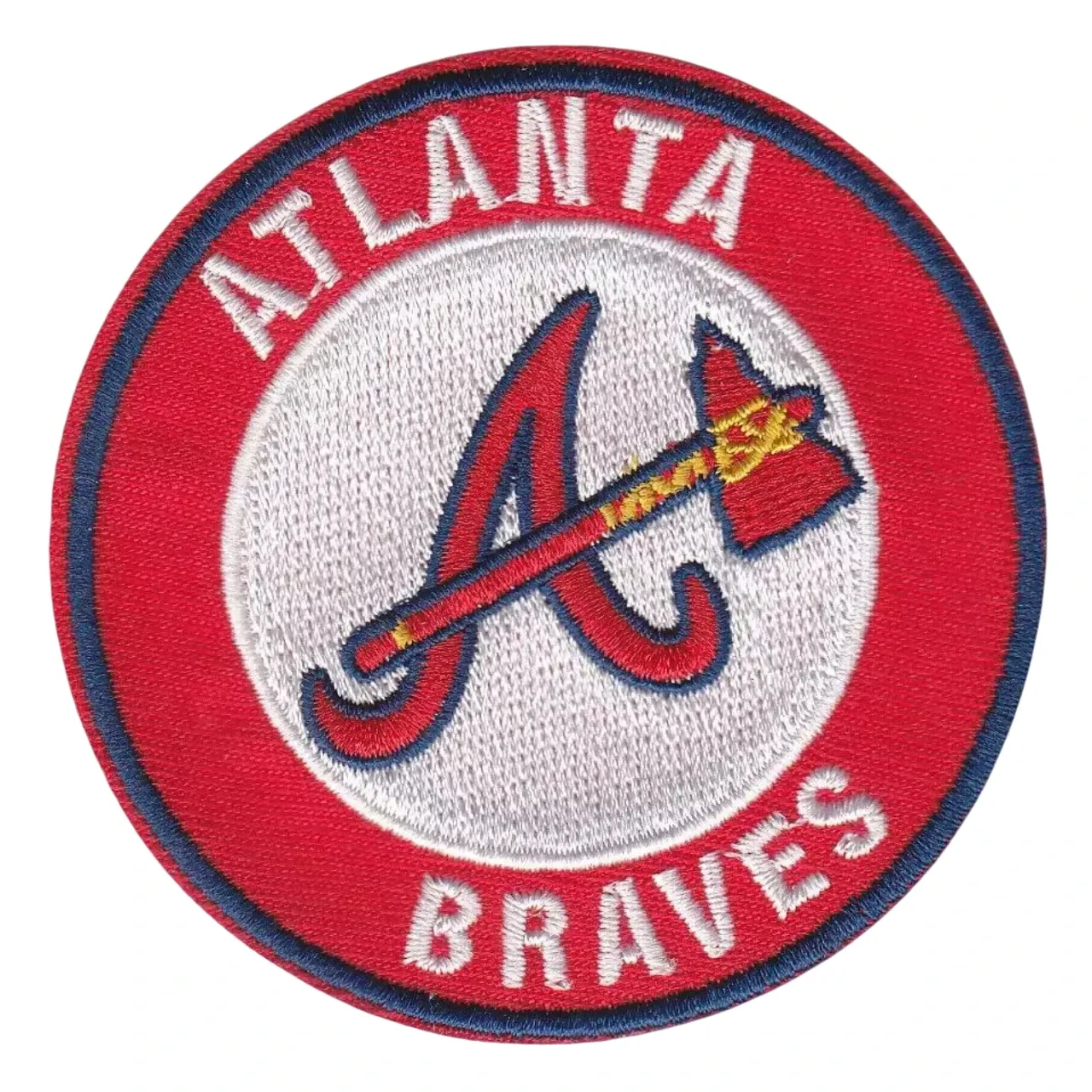 Atlanta Braves Round Team Logo Patch 1 Atlanta Braves Team Logo Patch