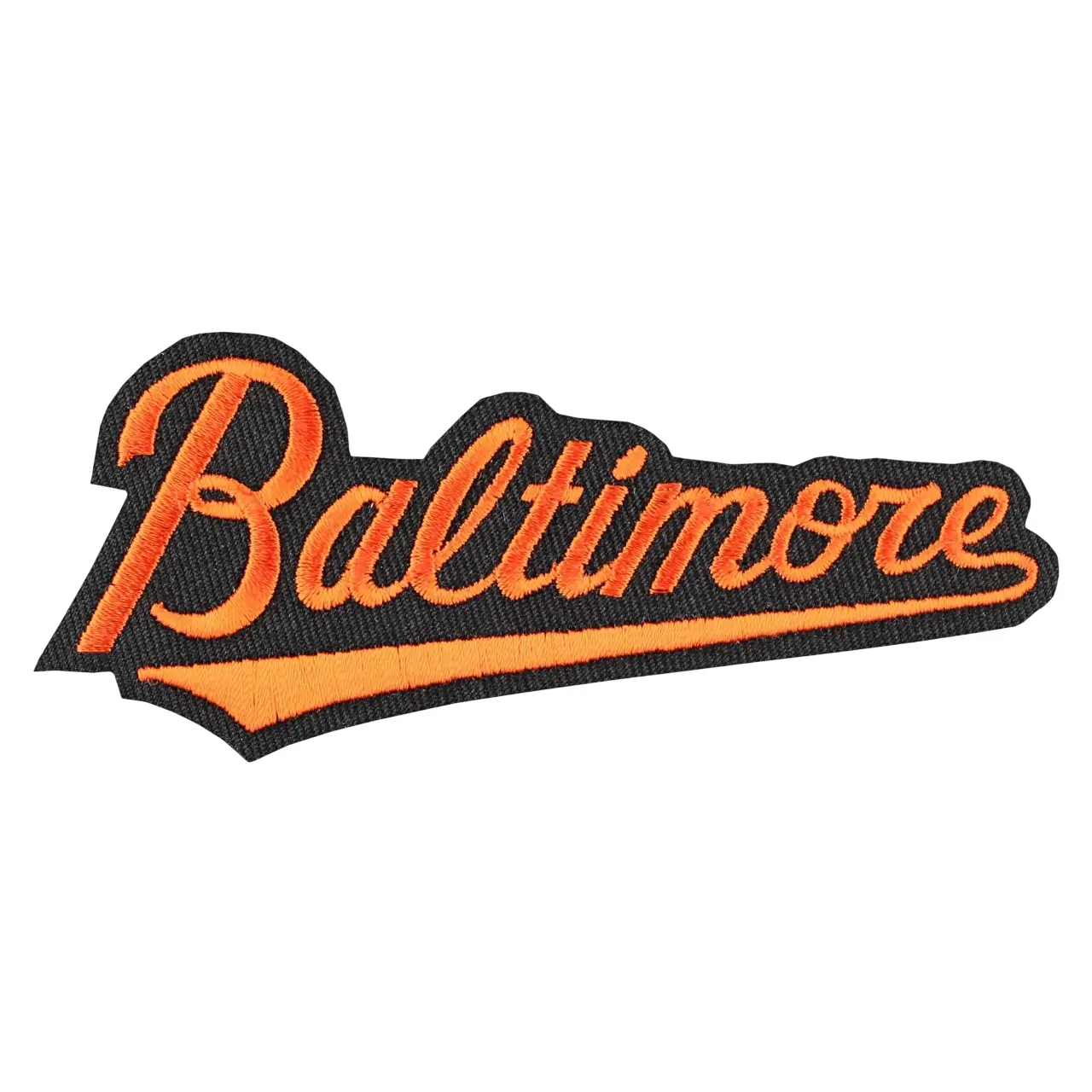 Baltimore Orioles 2009 Orange Script Patch 1 Baltimore Orioles 2009 Script Logo Patch