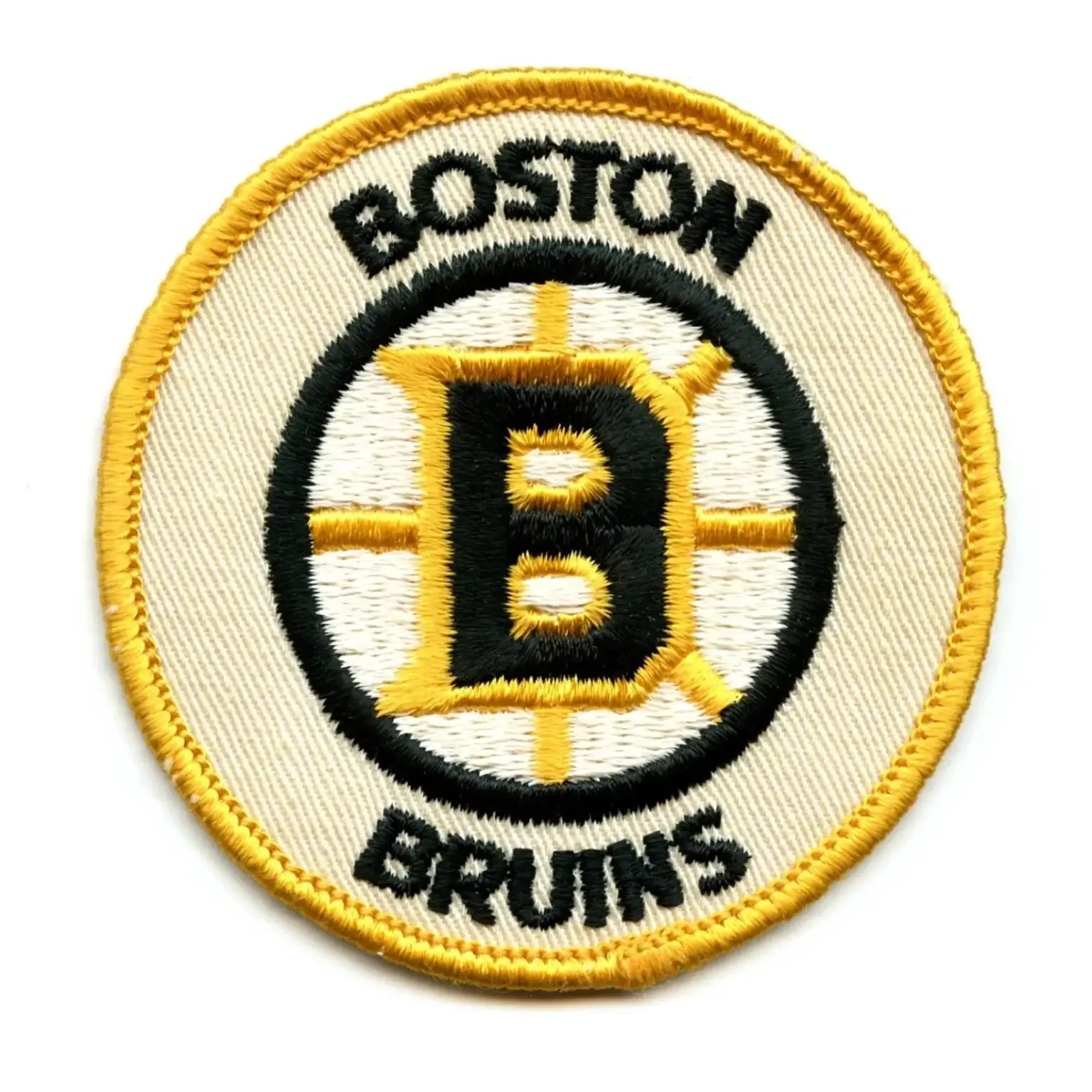 Boston Bruins Vintage Round Logo Patch 1 Boston Bruins Retro Logo Patch