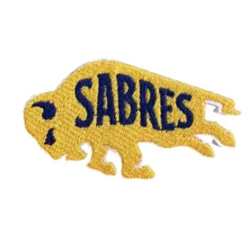 Buffalo Sabres Yellow Buffalo Wordmark Patch