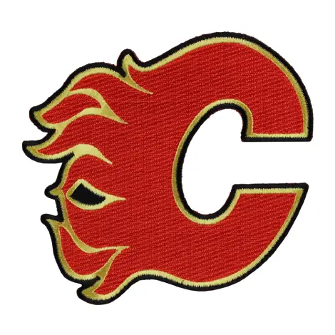 Calgary Flames Logo Embroidered Patch 1 Calgary Flames Logo Patch