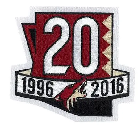 Arizona Coyotes 20th Anniversary Patch 1 Arizona Coyotes 20th Anniversary Patch