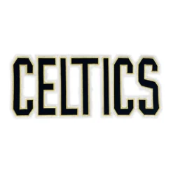 Boston Celtics Black Script Patch