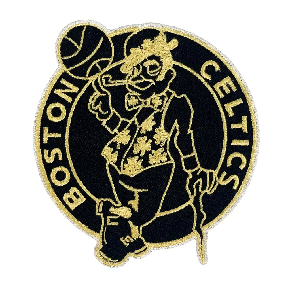 Boston Celtics Black/Golden Logo Patch 1 Boston Celtics Golden Logo Patch
