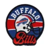 Buffalo Bills Round Football Helmet Logo Patch 2 Buffalo Bills Football Helmet Logo Embroidered Patch