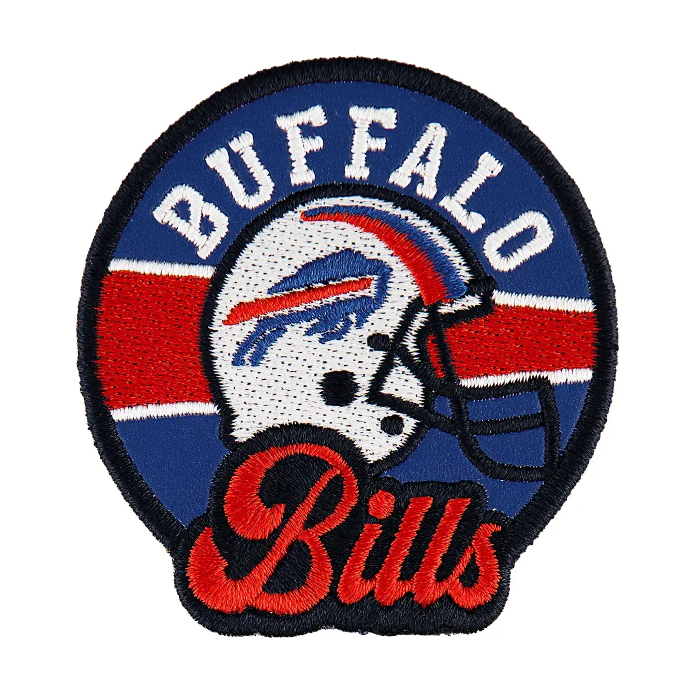 Buffalo Bills Round Football Helmet Logo Patch 1 Buffalo Bills Football Helmet Logo Embroidered Patch