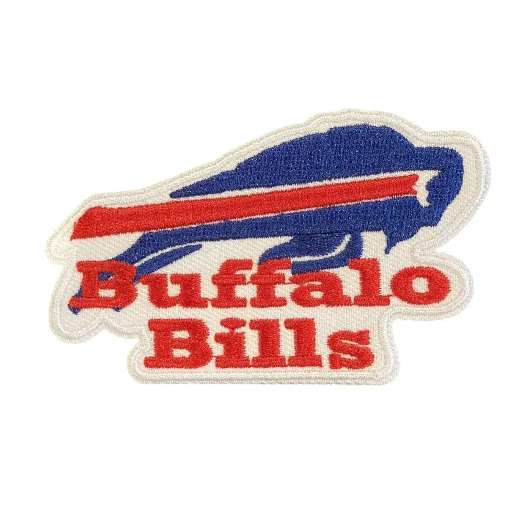 Buffalo Bills Running Buffalo Wordmark Logo Patch 1 Buffalo Bills 1974 Running Buffalo Wordmark Embroidered Logo Patch