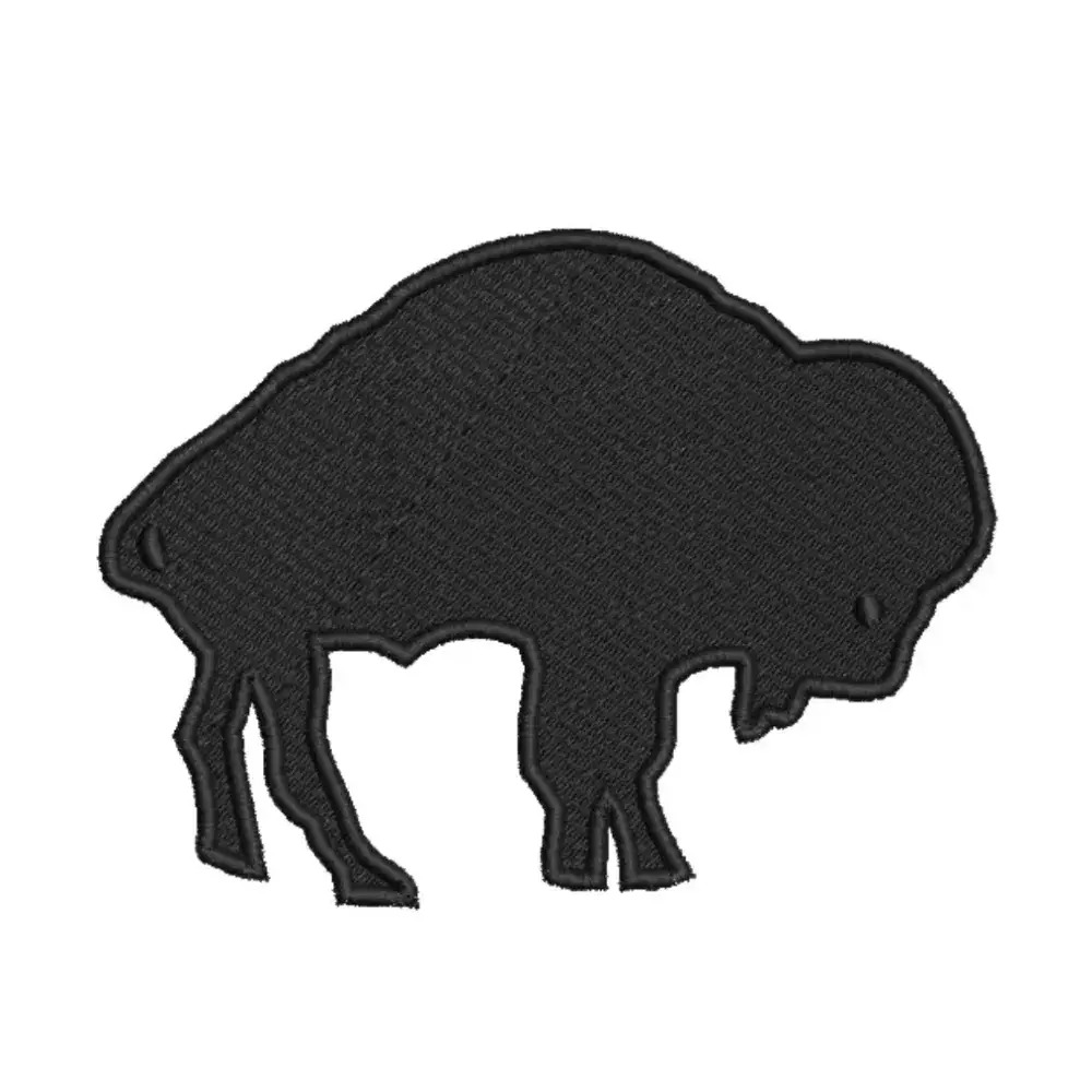 Buffalo Bills Standing Buffalo Throwback Logo Patch 1 Buffalo Bills Standing Buffalo Throwback Logo Patch