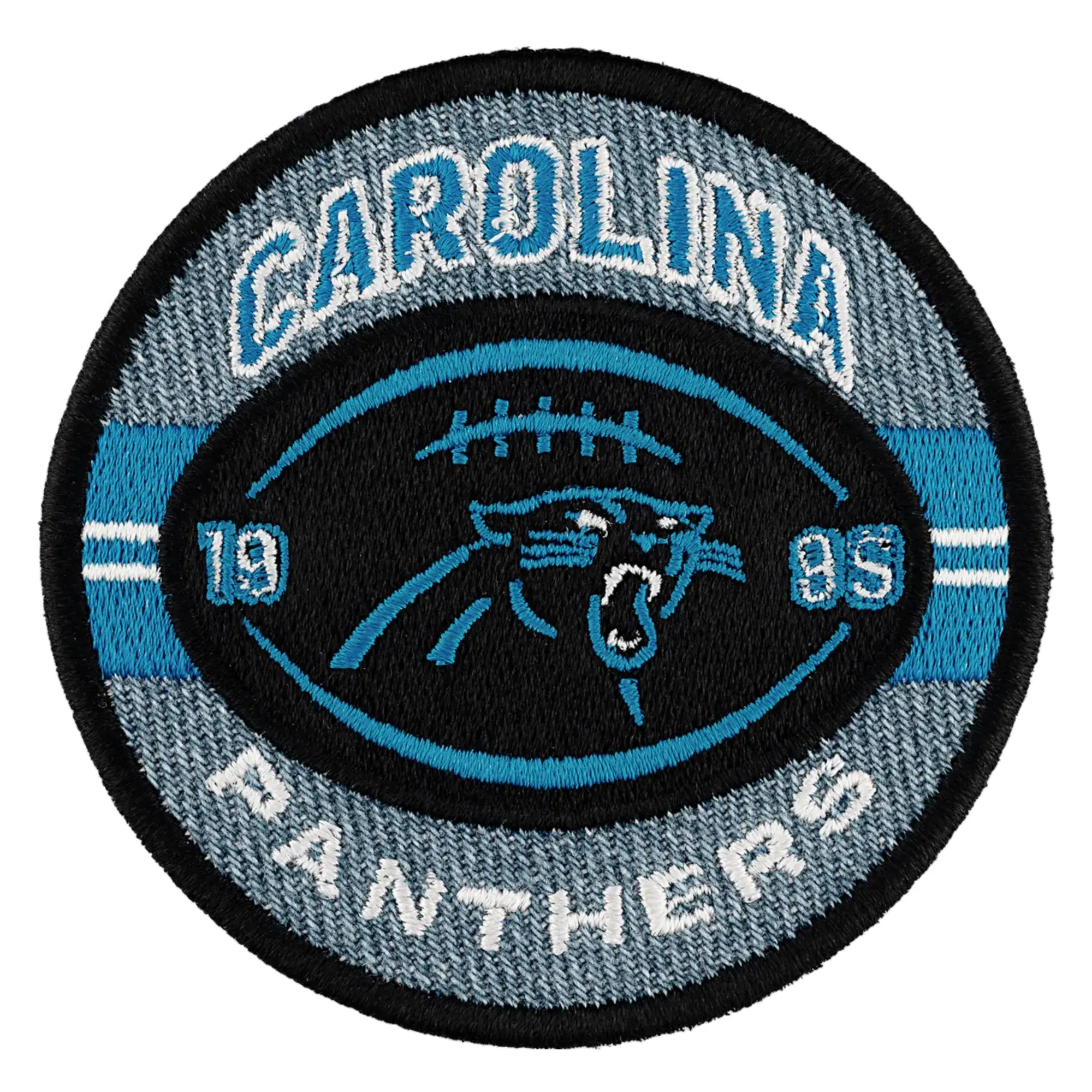 Carolina Panthers 1995 Football Logo Patch 1 Carolina Panthers 1995 Football Logo Embroidered Patch