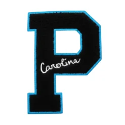 Carolina Panthers Letter P Script Embroidered Patch