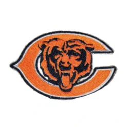 Chicago Bears Wishbone C Bear Head Embroidered Logo Patch