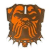 Cleveland Browns 2023 Dawg Pound Bullmastiff Logo Patch