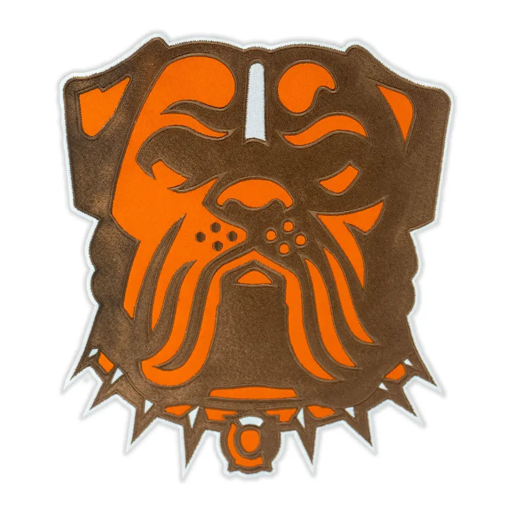Cleveland Browns 2023 Dawg Pound Bullmastiff Logo Patch 1 Cleveland Browns 2023 Dawg Pound Bullmastiff Logo Patch