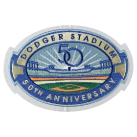 LA Dodgers Baseball Stadium 50th Years Patch