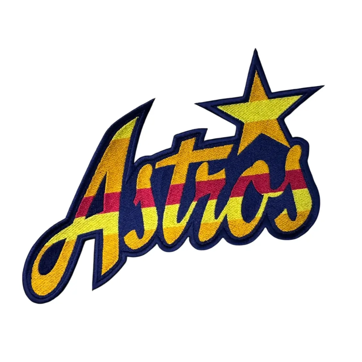 Houston Astros Retro Script Logo Patch 1 Houston Astros Retro Logo Patch