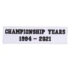 LA Dodgers Championship Years 1994-2021 Patch