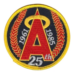 Los Angeles Angels 25th Anniversary Patch