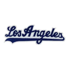 Los Angeles Classic Blue Script Logo Patch