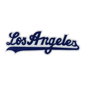 Los Angeles Classic Blue/White Script Logo Patch