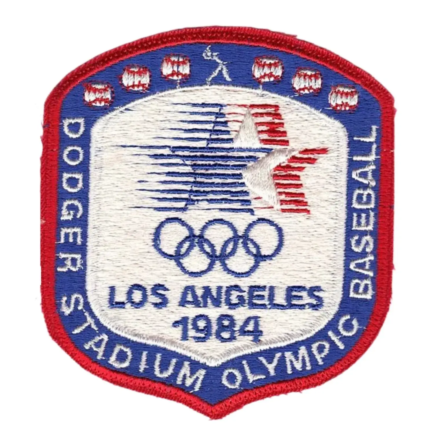 Los Angeles Dodger Stadium Olympic Baseball 1984 Patch 1 Dodger Stadium 1984 Los Angeles Olympic Baseball patch