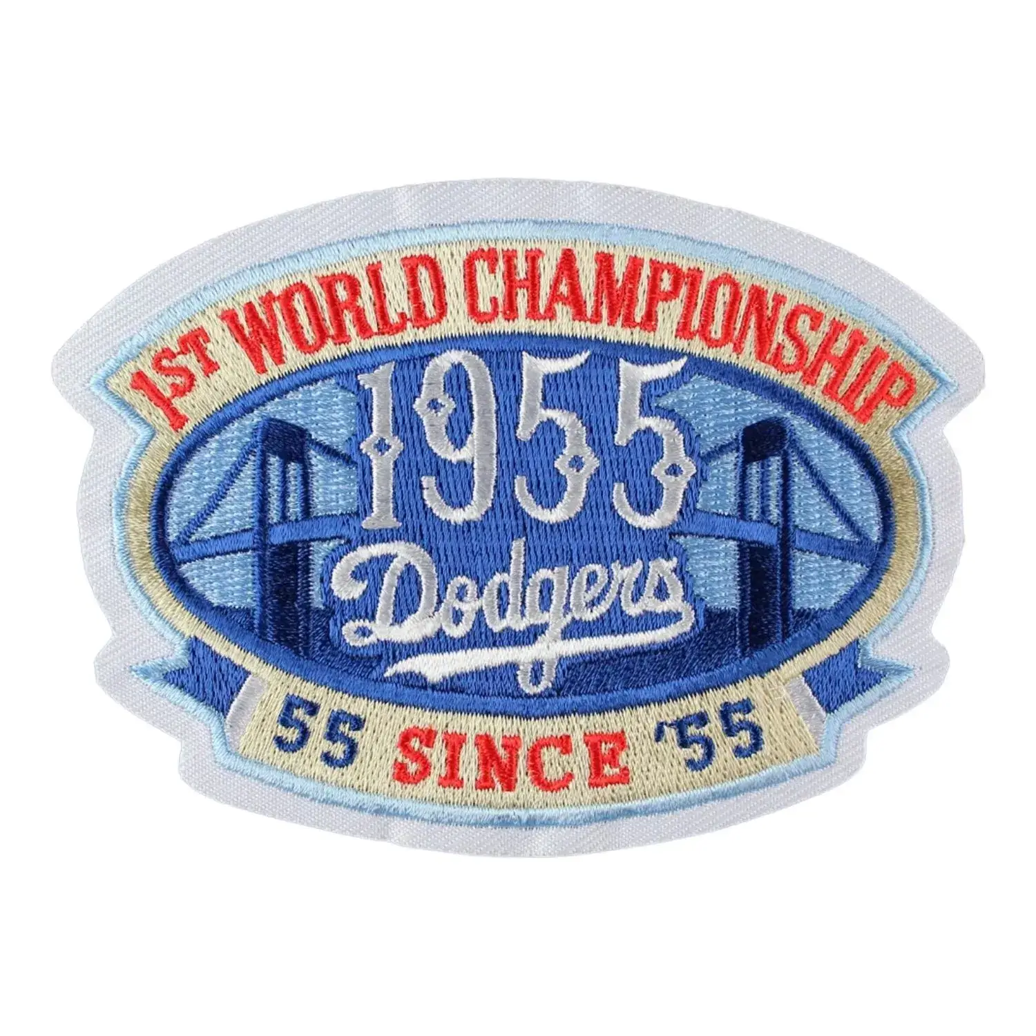 Los Angeles Dodgers 1st World Championship 1955 Patch 1 Los Angeles Dodgers 1st World Championship Patch