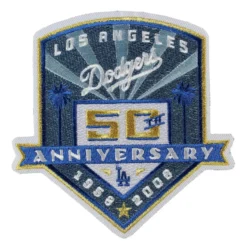Los Angeles Dodgers 50th Anniversary Logo Patch
