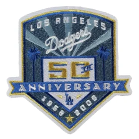 Los Angeles Dodgers 50th Anniversary Logo Patch
