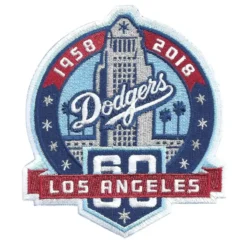 Los Angeles Dodgers 60th Anniversary 1958-2018 Patch