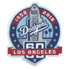 Los Angeles Dodgers 60th Anniversary 1958-2018 Patch