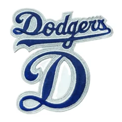 Los Angeles Dodgers Retro Script D Logo patch
