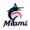 Miami Marlins Black/Blue Script Logo Patch