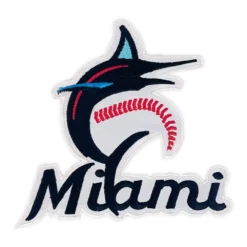Miami Marlins Black/Blue Script Logo Patch