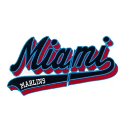 Miami Marlins logo jacket patch