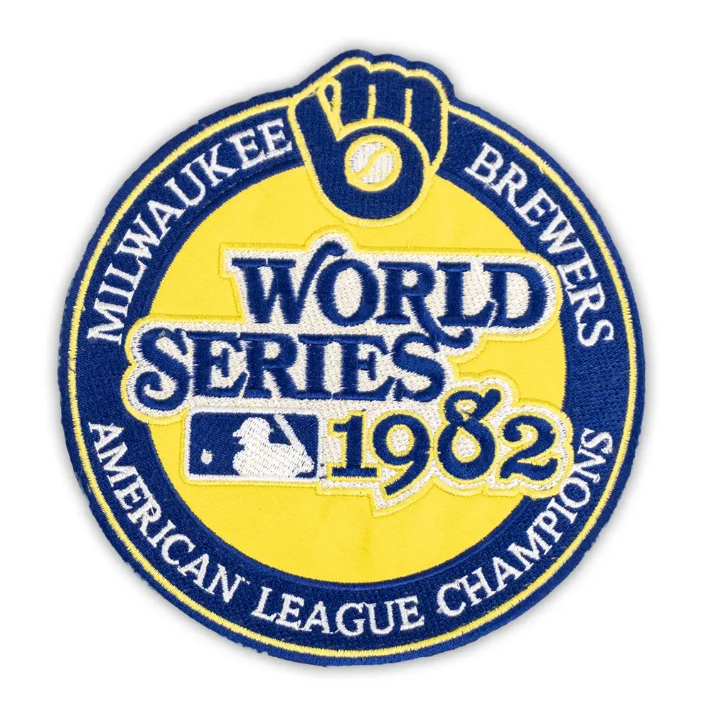 Milwaukee Brewers 1982 World Series MLB Logo Patch 1 Milwaukee Brewers 1982 World Series Patch