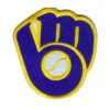 Milwaukee Brewers Ball in Glove Logo Patch 3 Milwaukee Brewers Ball in Glove Patch