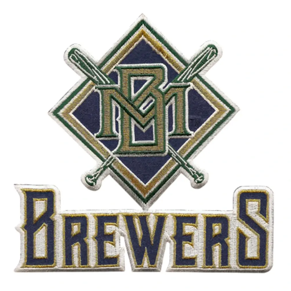 Milwaukee Brewers Retro MB Logo Patch 1 Milwaukee Brewers Retro MB Logo Patch