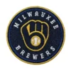 Milwaukee Brewers Round Ball in Glove Logo Patch 2 Milwaukee Brewers Round Ball in Glove Logo Patch