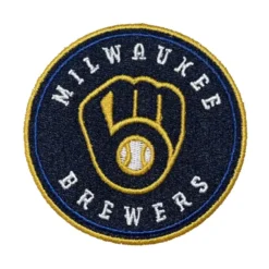 Milwaukee Brewers Round Ball in Glove Logo Patch