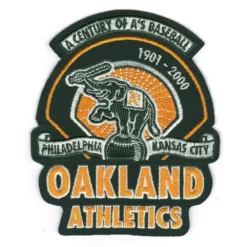 Oakland Athletics Century of As Baseball 1901- 2000 Patch
