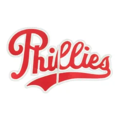 Philadelphia Phillies Red Script Logo Jacket Patch