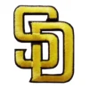 San Diego Padres Gold SD Logo Patch 2 San Diego Padres Gold SD Logo Embroidered Patch