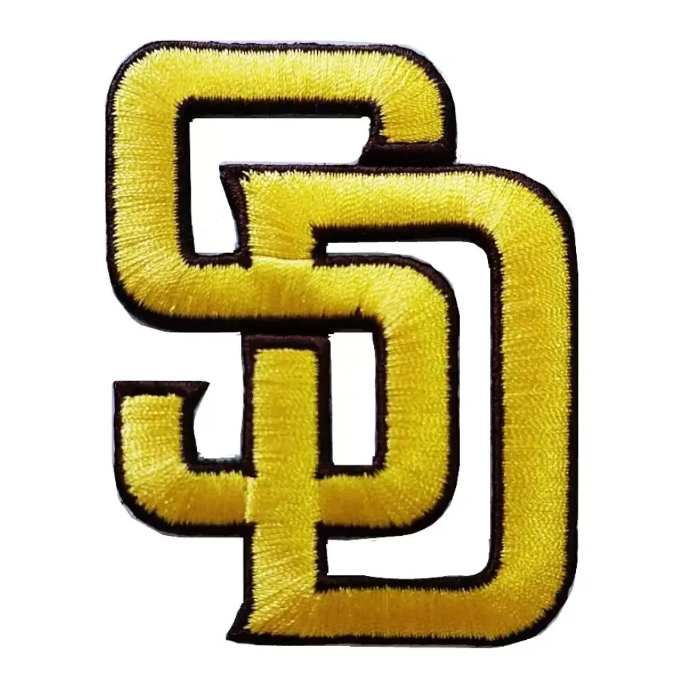 San Diego Padres Gold SD Logo Patch 1 San Diego Padres Gold SD Logo Embroidered Patch