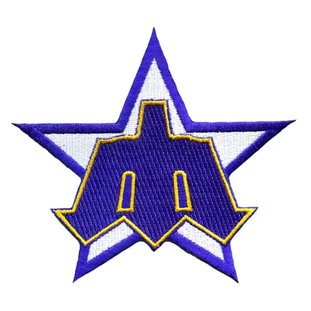 Seattle Mariners 1981–1986 Trident M Logo Patch 1 Seattle Mariners 1981–1986 Trident M Logo Patch