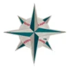 Seattle Mariners Compass Rose Baseball Logo Patch