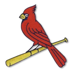 St Louis Cardinals Bird On Bat Logo Patch