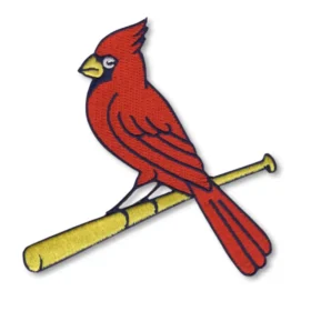 St Louis Cardinals Bird On Bat Logo Patch