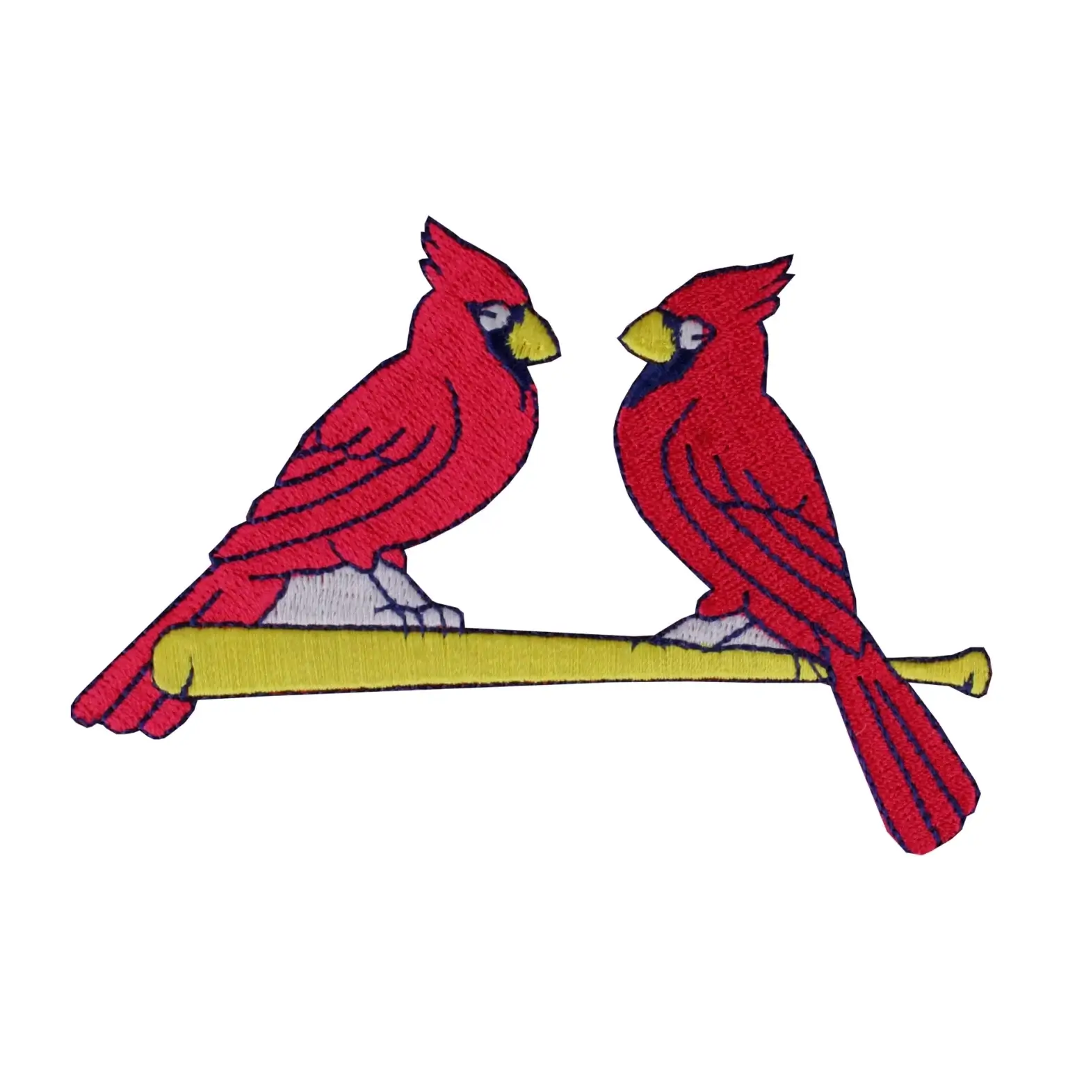 St Louis Cardinals Two Birds On Bat Logo Patch 1 St. Louis Cardinals Two Birds On Bat Patch
